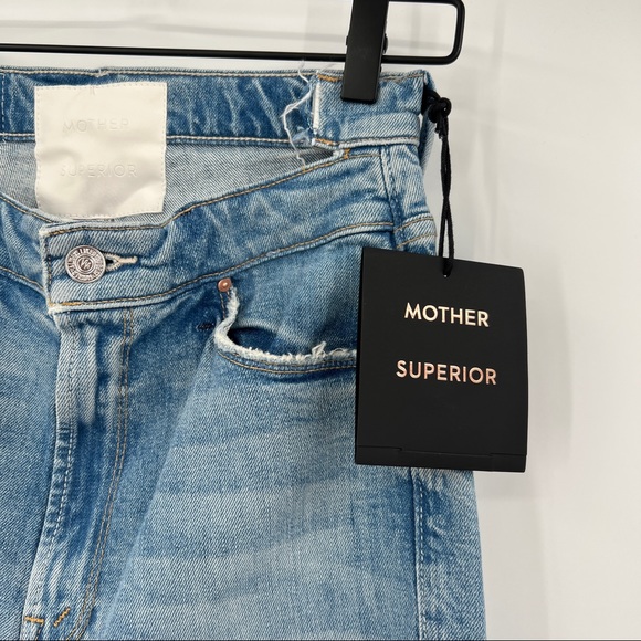 Mother Superior Denim Straight Leg Jean High Rise I Confess The Dazzler Shift 27 - Picture 4 of 9